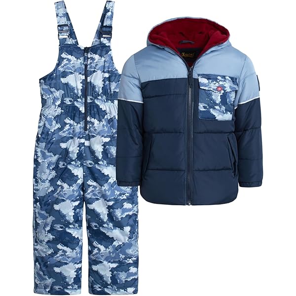Amazon.com: iXtreme Boys Snowsuit Set - 2 Piece Polar Fleece Lined